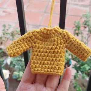 Mini Crocheted Sweater Ornament Chrismast tree decoration