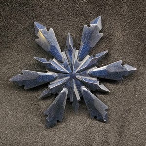Custom Epoxy Resin Snowflake ornaments