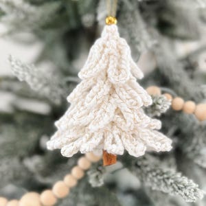 CROCHET PATTERN & VIDEO/ Loopy Tree Ornament, Christmas Tree Ornament, Crochet Christmas Decor, Holiday Decor, Gifting, Pdf, Easy, Quick